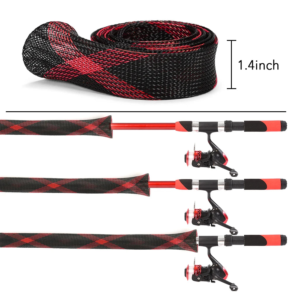 10 Pack 170cm Fishing Rod Cover Rod Sleeve Rod Sock Pole Glove Protector Tools