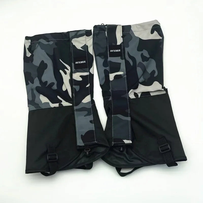 Waterproof Hiking Gaiters Unisex Leg Covers Winter Outdoor Leg Warmers for Climbing Ski Camping Hunting Travel
