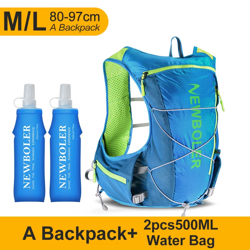 NEWBOLER Running Hydrating Vest Backpack  Cycling Hydration Vest Running Backpack Hiking Marathon Hydrating Bicycle Sports Vest
