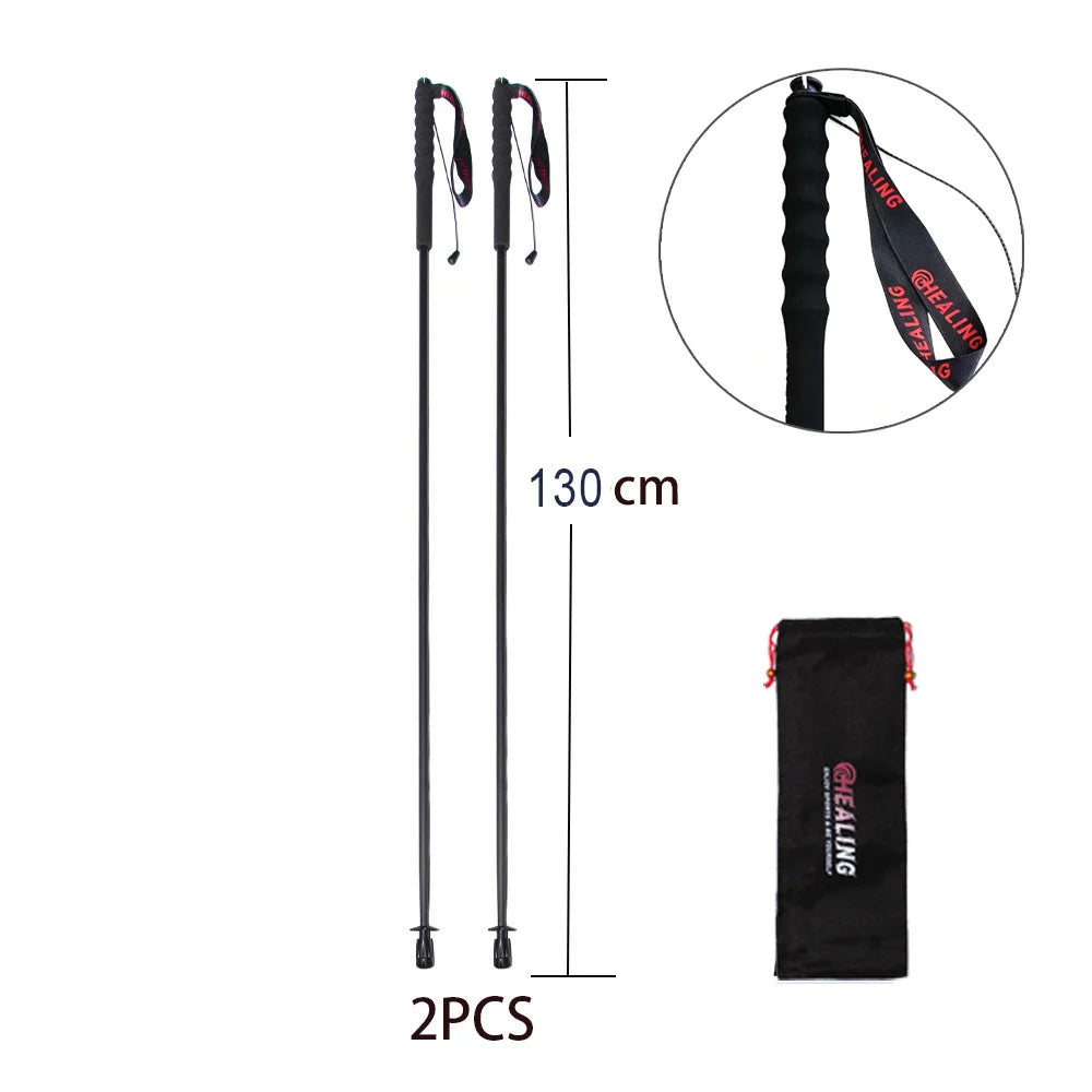 100% Full Carbon Fiber Trekking Pole 110g Ultra-light Folding Hiking Stick Collapsible Hiking Poles Trekking Stick Walking Poles