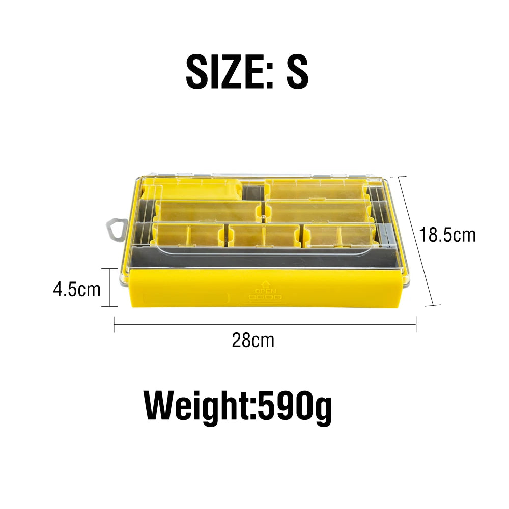 Portable Waterproof Lure Storage Box 1Pc Plastic Lure Storage Box Sealed Bait Organizer Durable Fishing Accessories