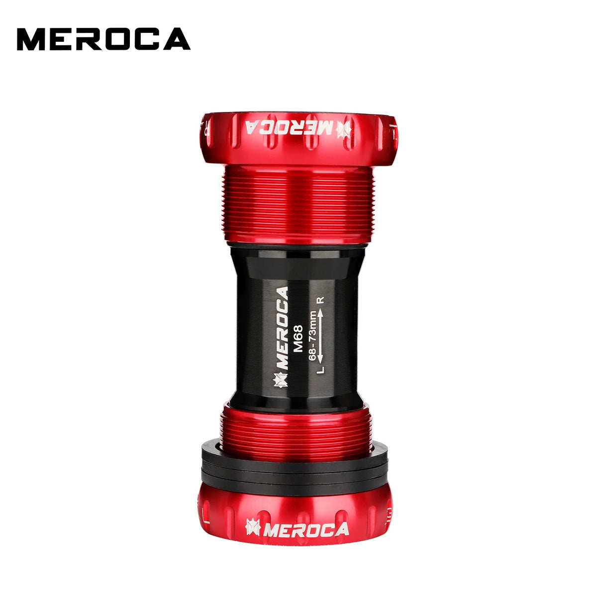 MEROCA Colorful Bicycle Bottom Shaft Bsa68mm/73mm Steel Bearing M68/73 Bc1.37-24t Mountain Bike Threaded Bottom Bracket