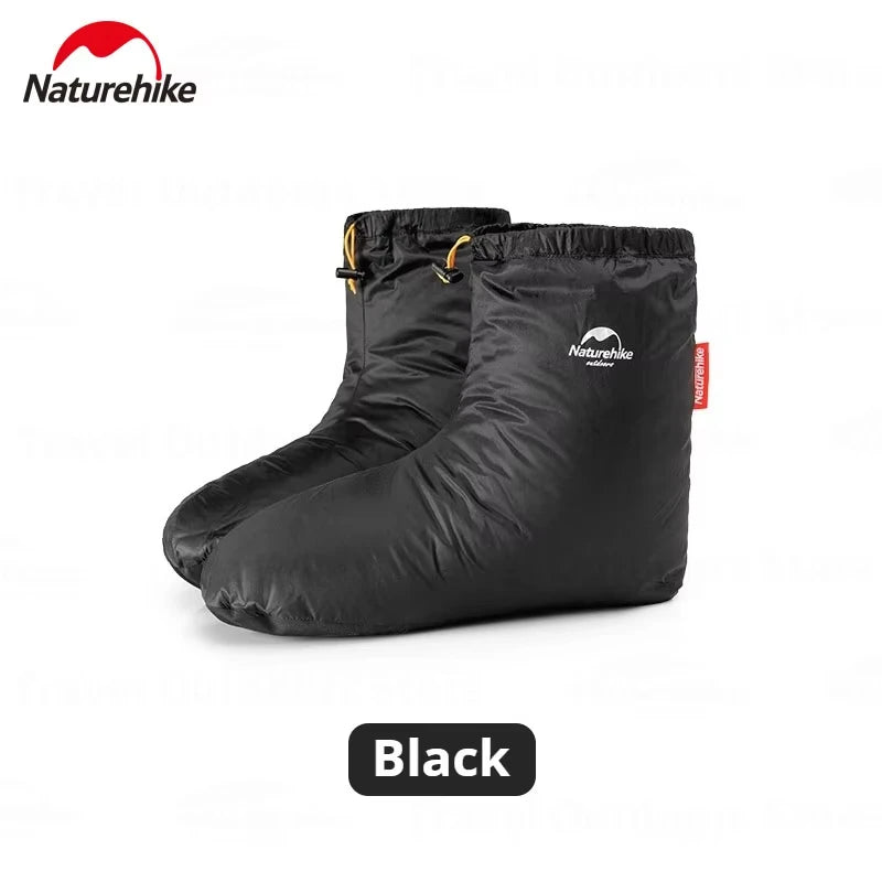 Naturehike Winter Duck Down Feet Cover Ultralight Unisex Outdoor Camping Travel Soft Booties Socks Waterproof Keep Warm Shoes