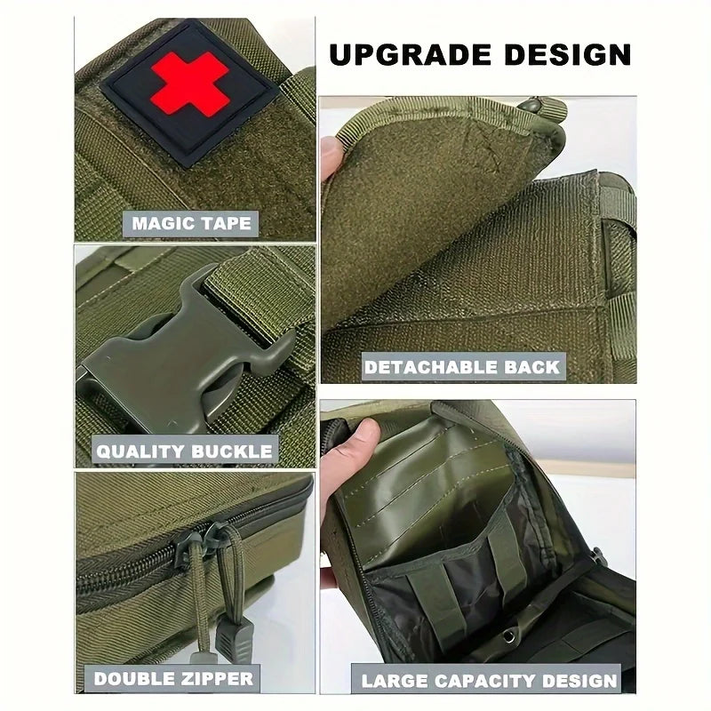 150pcs Universal First Aid Kit for Home, Travel, Outdoor & Emergency. Compact & Complete. Fast Delivery!