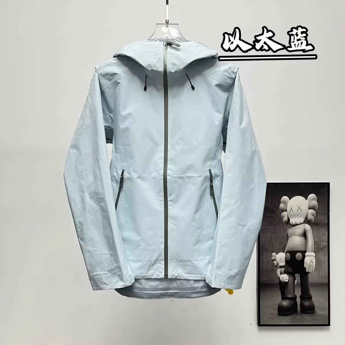 ARC LT Embroidery Bird Logo Unisex Waterproof Windbreaker Men Women Hiking Jacket Outdoor Camping Ski Snowboard Coat windproof