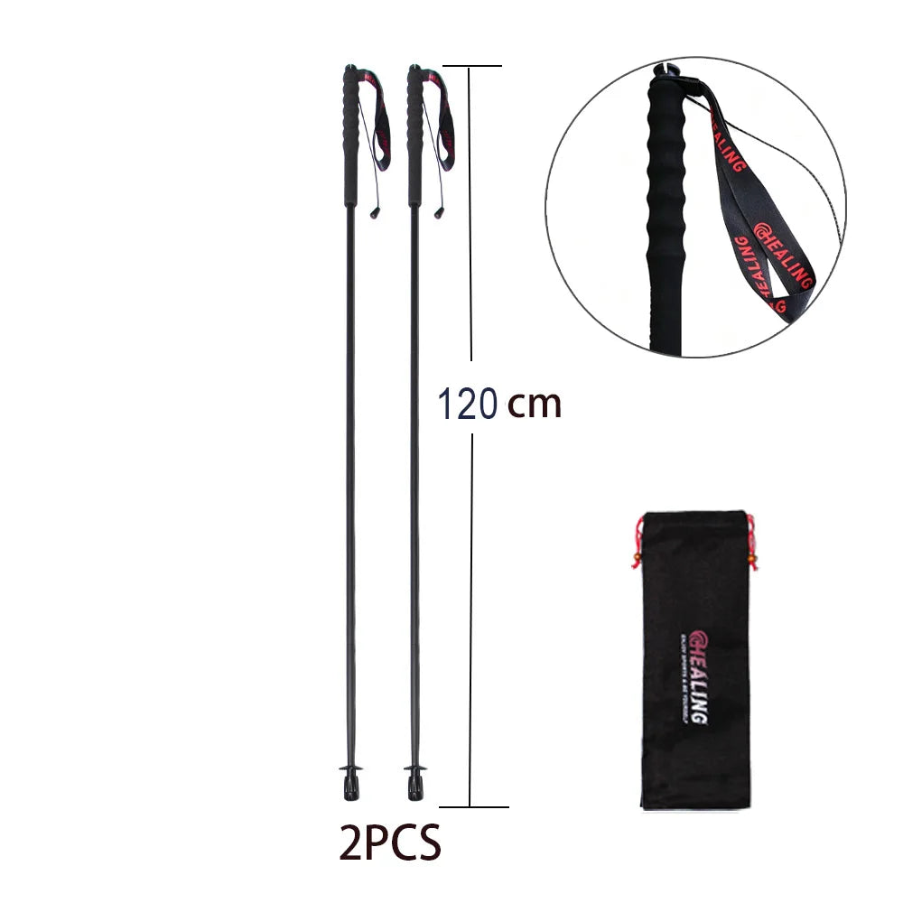 100% Full Carbon Fiber Trekking Pole 110g Ultra-light Folding Hiking Stick Collapsible Hiking Poles Trekking Stick Walking Poles