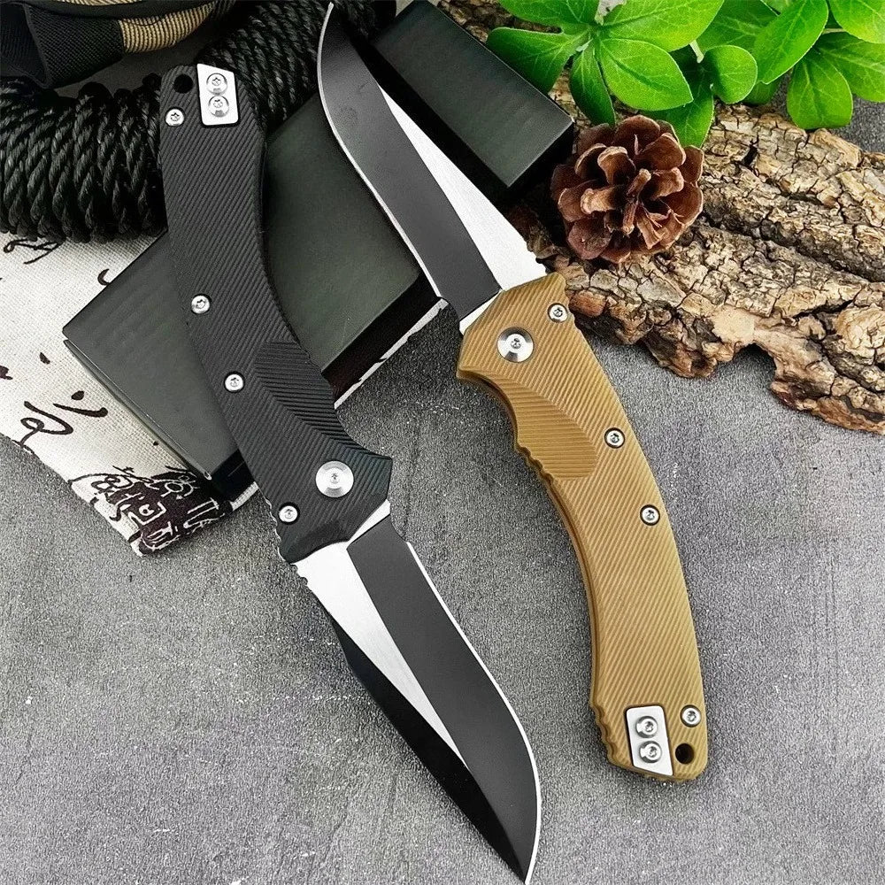 High-Quality MSI Pocket Folding Knife with 8Cr13Mov Blade and Nylon Fiber Handle—Fishing, Survival, Camping, and Hiking Tool; Outdoor Jungle Pocket Knife; Gift