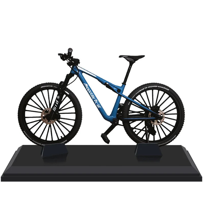 European bikes 1:8 Alloy Mountain Bike Model With Base Features Realistic Gears Dual Suspension Perfect for Cycling Enthusiasts