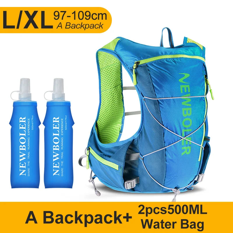 NEWBOLER Running Hydrating Vest Backpack  Cycling Hydration Vest Running Backpack Hiking Marathon Hydrating Bicycle Sports Vest