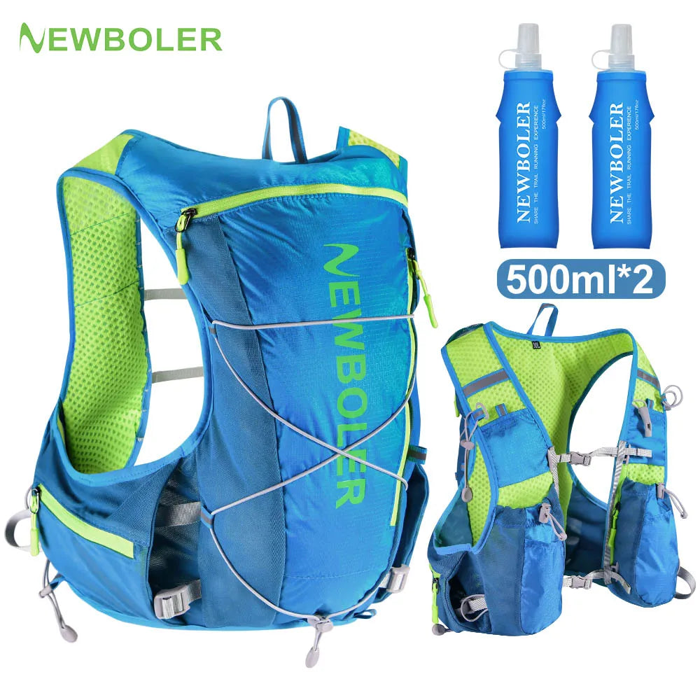 NEWBOLER Running Hydrating Vest Backpack  Cycling Hydration Vest Running Backpack Hiking Marathon Hydrating Bicycle Sports Vest