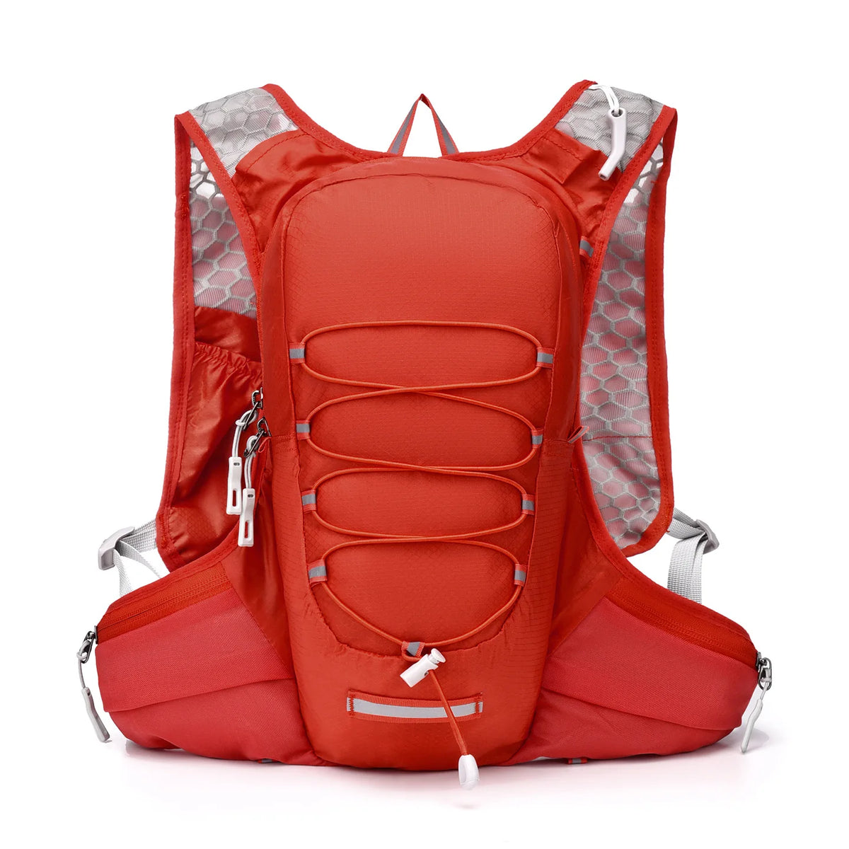 Hydration Running Backpack Lightweight Waterproof Hiking Vest Pack Reflective Strip Multi‑Pocket for Cycling Trail Running Outdo