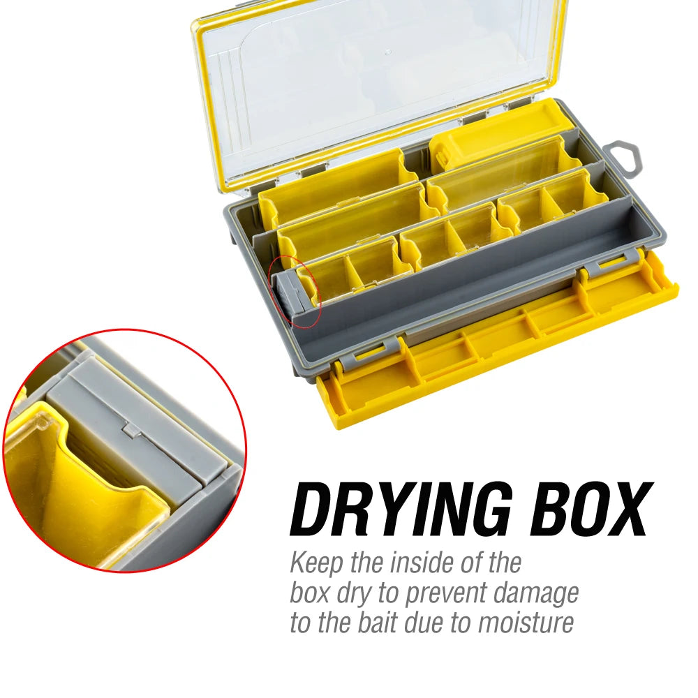 Portable Waterproof Lure Storage Box 1Pc Plastic Lure Storage Box Sealed Bait Organizer Durable Fishing Accessories