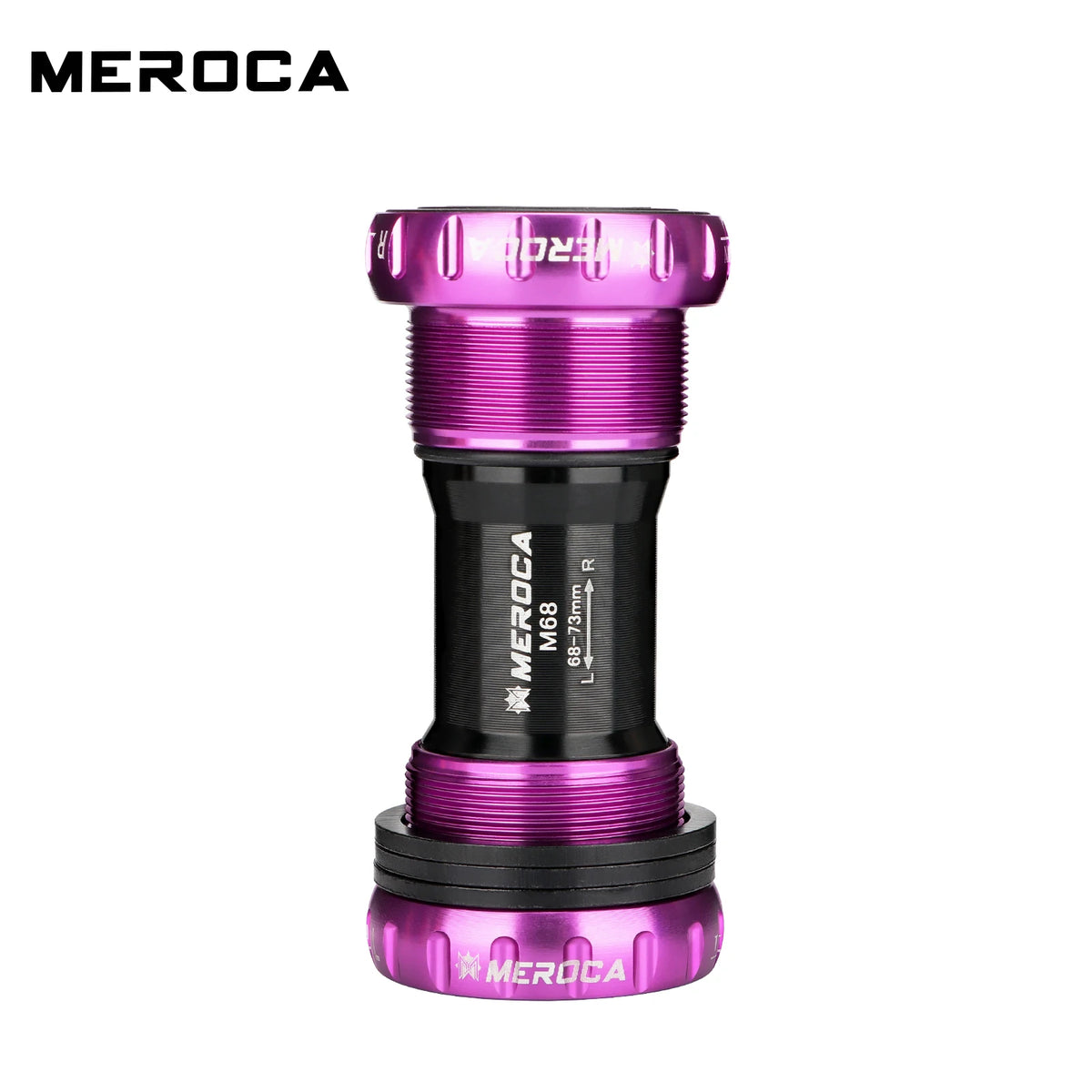 MEROCA Colorful Bicycle Bottom Shaft Bsa68mm/73mm Steel Bearing M68/73 Bc1.37-24t Mountain Bike Threaded Bottom Bracket