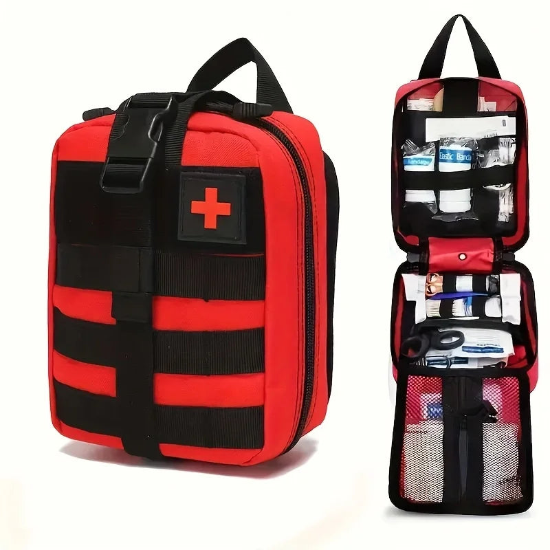 150pcs Universal First Aid Kit for Home, Travel, Outdoor & Emergency. Compact & Complete. Fast Delivery!