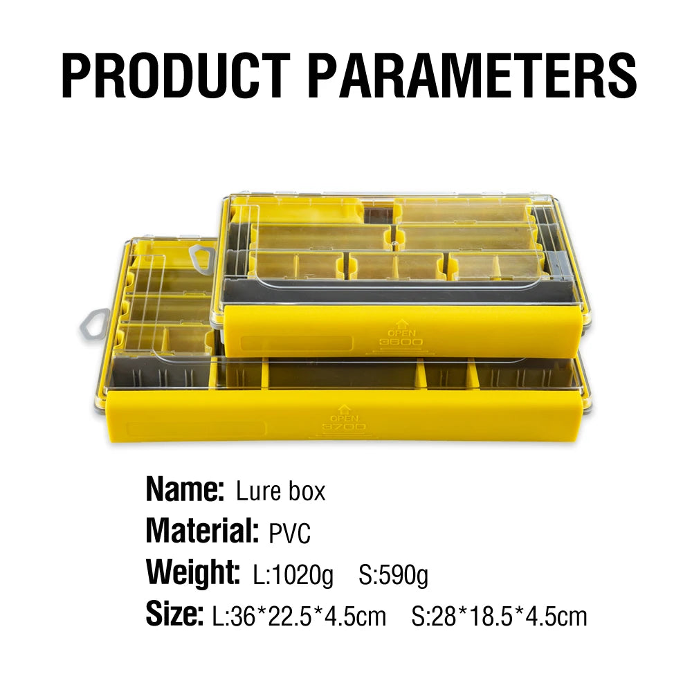 Portable Waterproof Lure Storage Box 1Pc Plastic Lure Storage Box Sealed Bait Organizer Durable Fishing Accessories