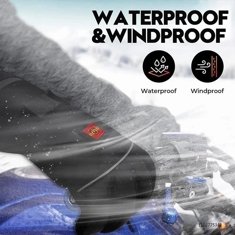 New Heated Gloves for Men Women 6000mAh Rechargeable Electric Heating Gloves Skiing Snowboarding Hiking Motorcycle Gloves