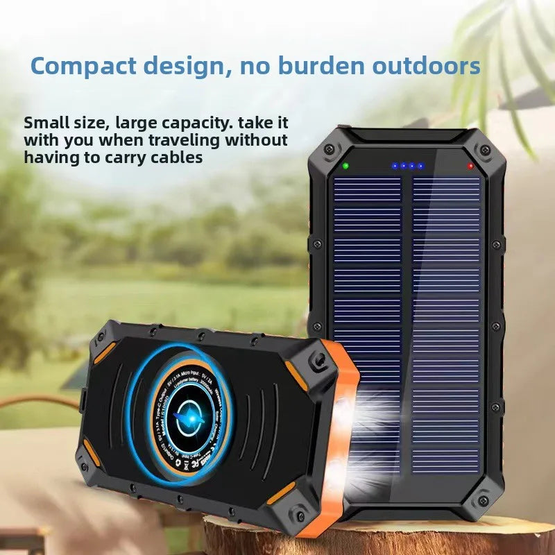 50000mAH 30000mAh Solar Power Bank 5V USB Output Portable Outdoor Camping Sun Power For IPhone Android