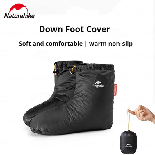 Naturehike Winter Duck Down Feet Cover Ultralight Unisex Outdoor Camping Travel Soft Booties Socks Waterproof Keep Warm Shoes