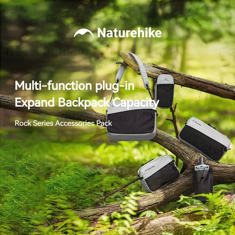 Naturehike Rock Series Backpack Accessory Pack Polyamide DIY Outdoor Hiking Equipment Phone Pouch Crossbody Waist Bag Water Bot