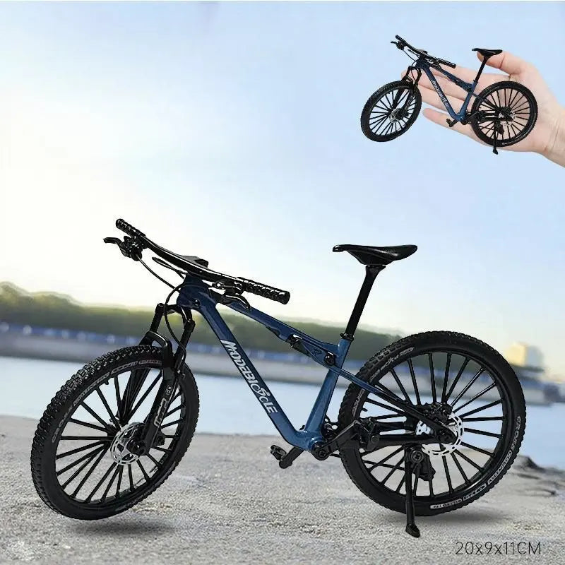 European bikes 1:8 Alloy Mountain Bike Model With Base Features Realistic Gears Dual Suspension Perfect for Cycling Enthusiasts