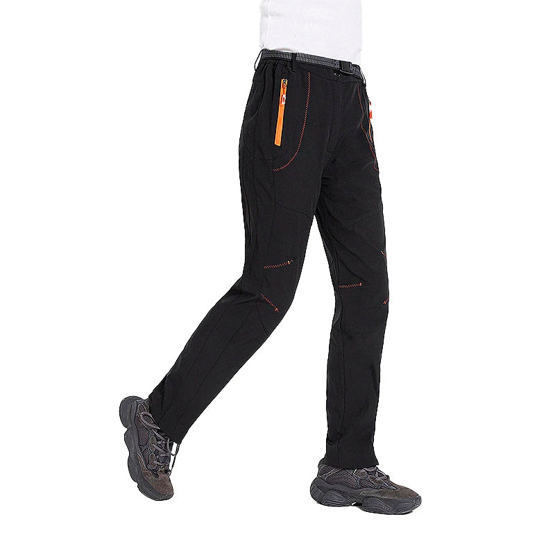 LNGXO Thick Warm Fleece Winter Pants Women Waterproof Hiking Trekking Camping Skiing Soft Shell Pants Outdoor Windproof Trousers