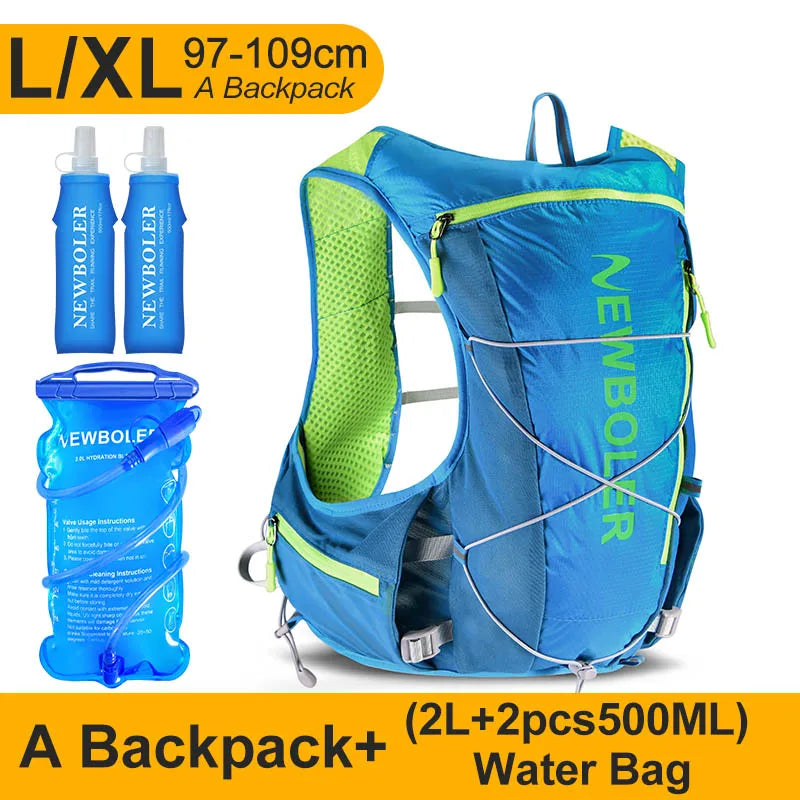 NEWBOLER Running Hydrating Vest Backpack  Cycling Hydration Vest Running Backpack Hiking Marathon Hydrating Bicycle Sports Vest