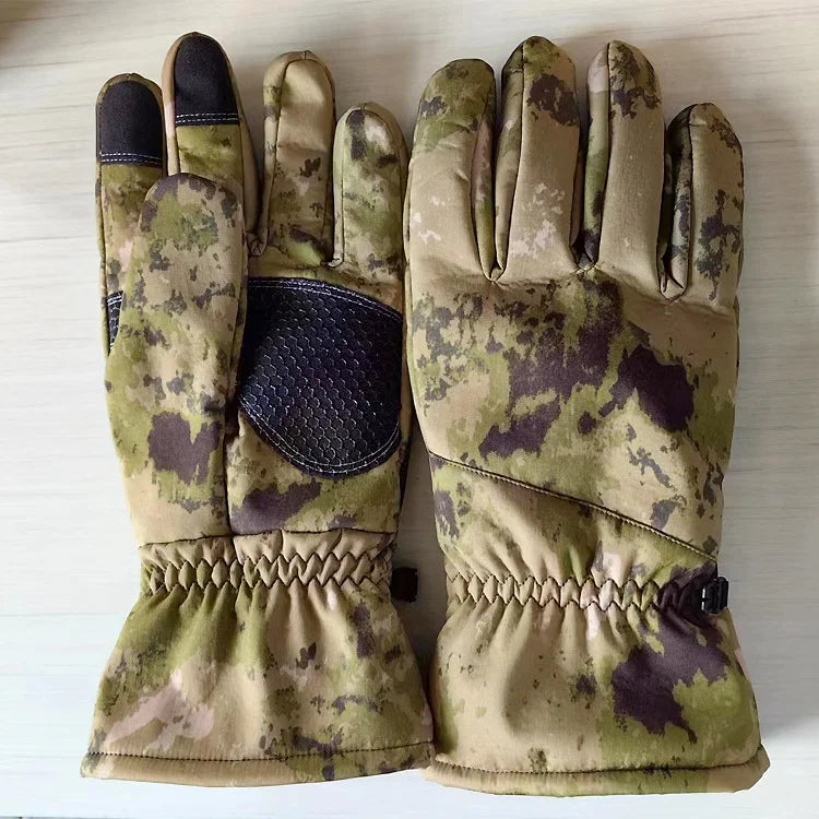 Tactics Outdoors Glove Camo Hunting Warm Non-Slip Fishing Gloves Waterproof Touch Screen Winter Ski Camping Cycling Sport Gloves