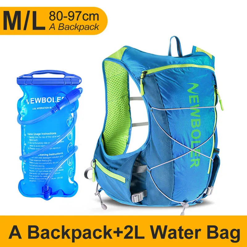 NEWBOLER Running Hydrating Vest Backpack  Cycling Hydration Vest Running Backpack Hiking Marathon Hydrating Bicycle Sports Vest