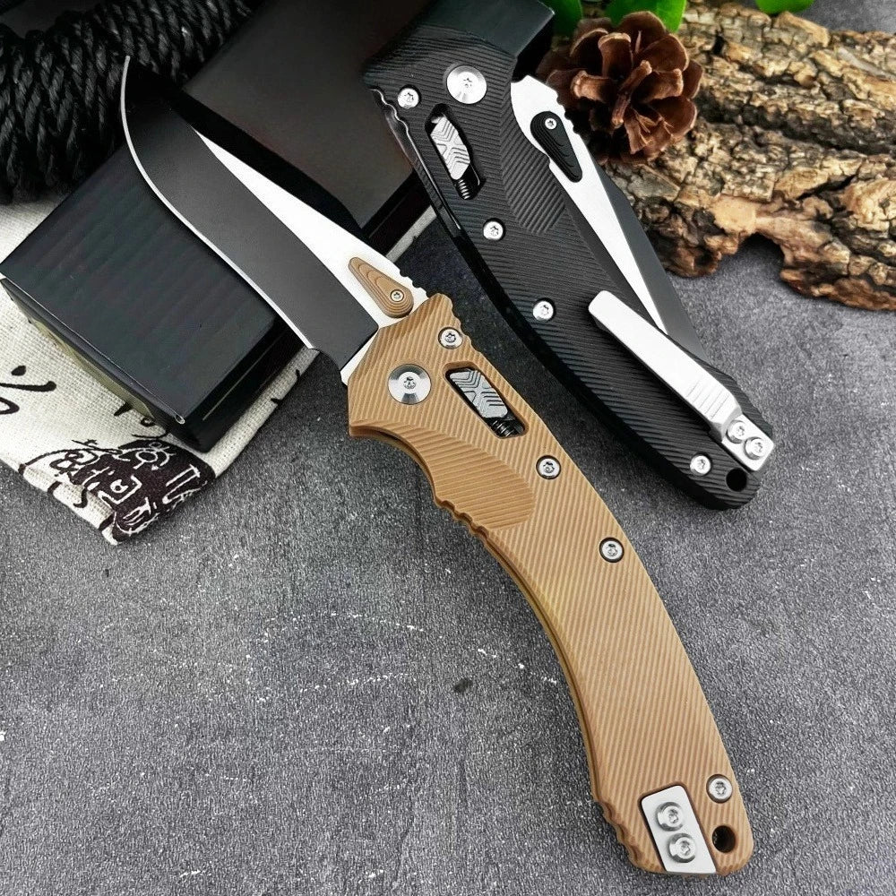 High-Quality MSI Pocket Folding Knife with 8Cr13Mov Blade and Nylon Fiber Handle—Fishing, Survival, Camping, and Hiking Tool; Outdoor Jungle Pocket Knife; Gift