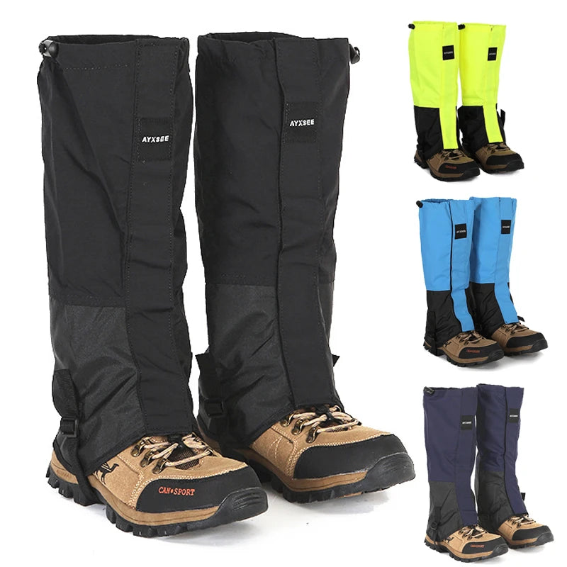 Waterproof Hiking Gaiters Unisex Leg Covers Winter Outdoor Leg Warmers for Climbing Ski Camping Hunting Travel