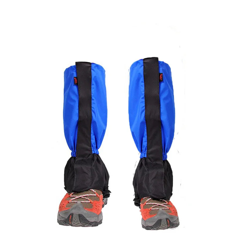 Adult Extended‑Length Waterproof Leg Gaiters Anti‑Snow Sandproof Boot Leg Covers for Hiking Desert Mountaineering Skiing