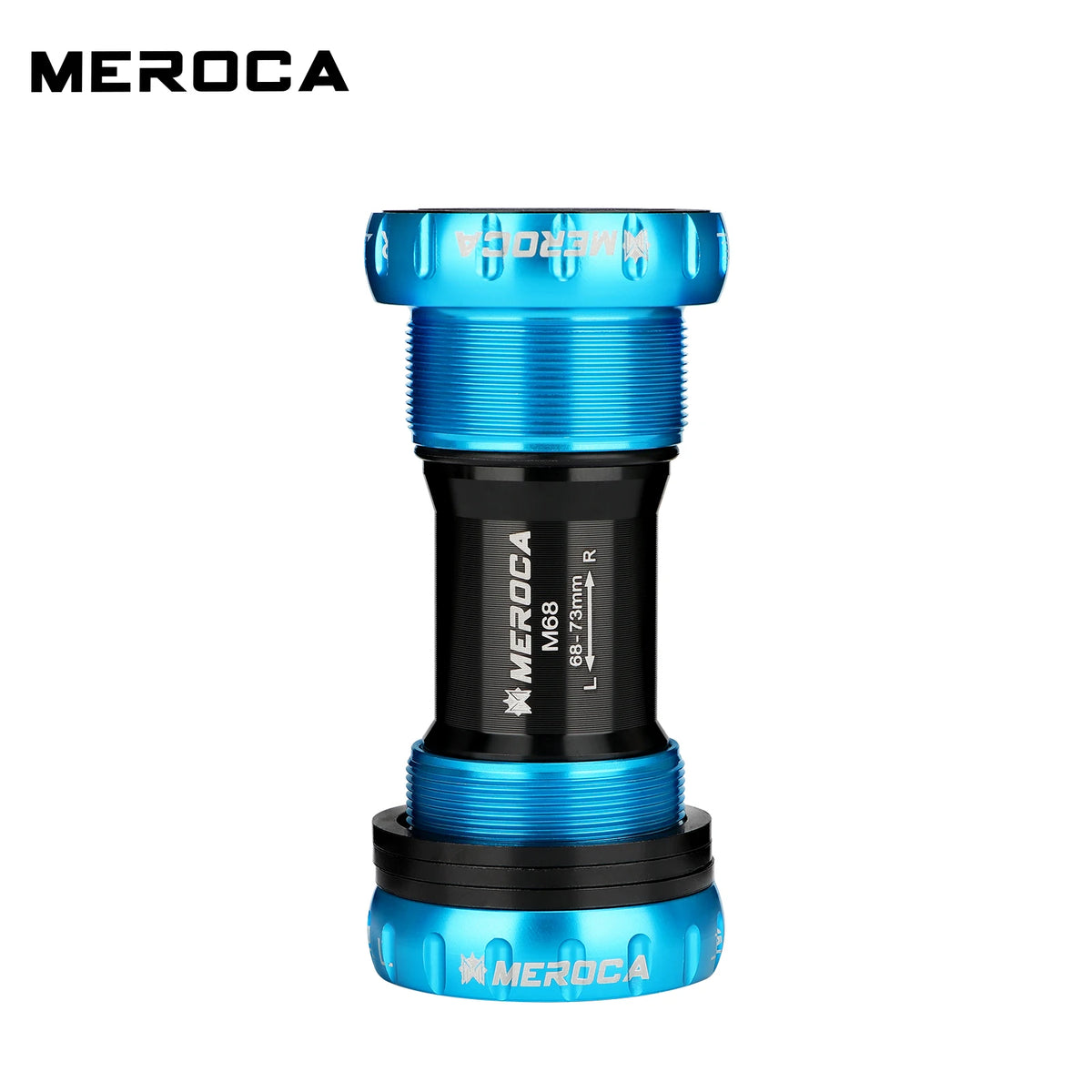 MEROCA Colorful Bicycle Bottom Shaft Bsa68mm/73mm Steel Bearing M68/73 Bc1.37-24t Mountain Bike Threaded Bottom Bracket
