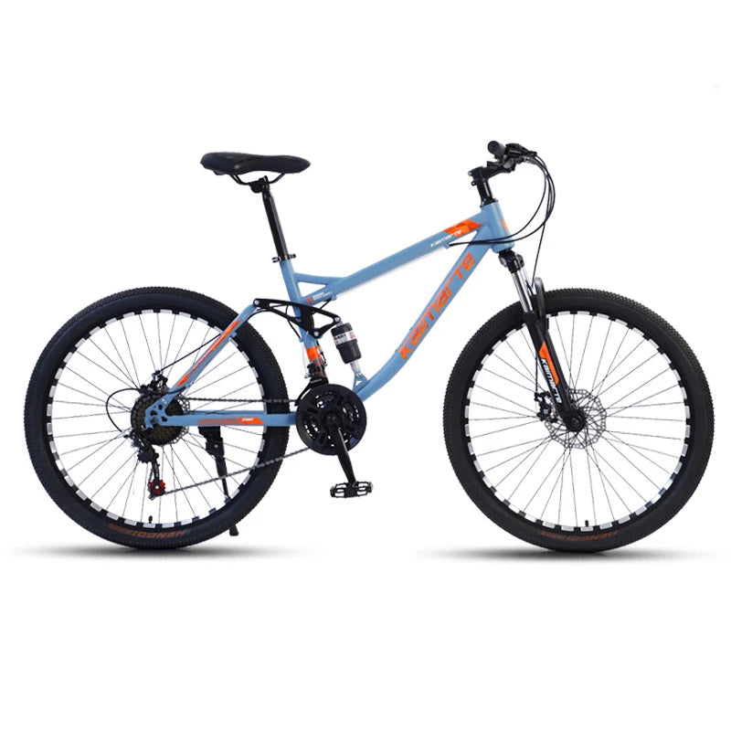 26 Inch Mountain Bike for Students Double Shock Absorption Variable Speed Off-Road Bicycle Adult Lightweight Commuter