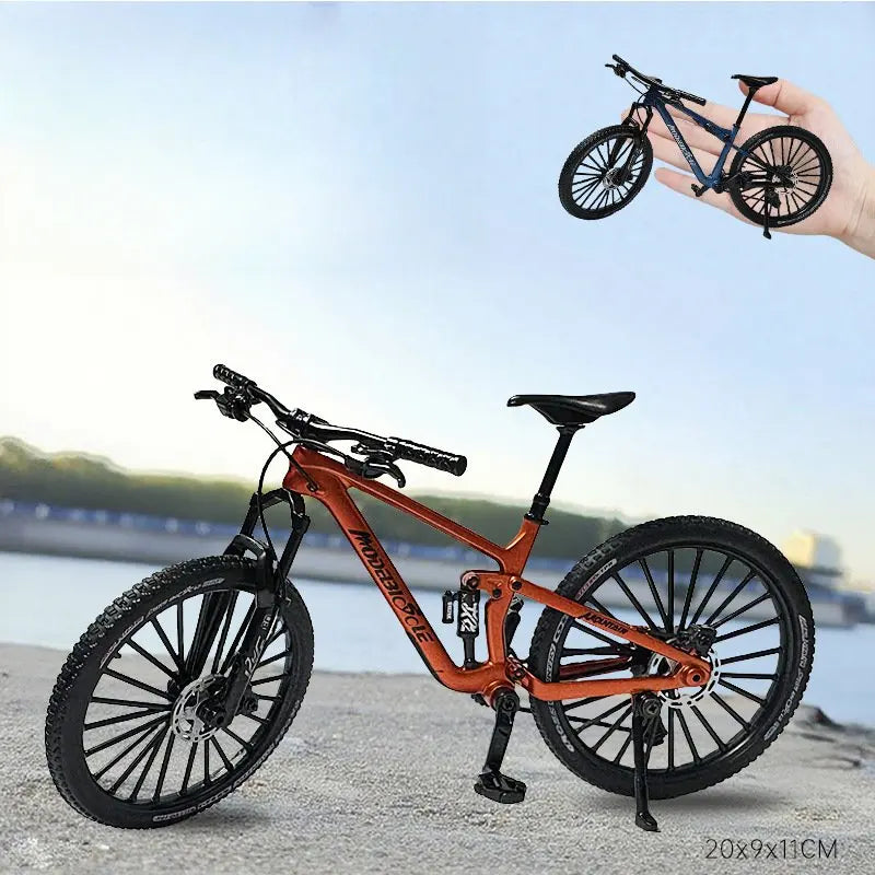 European bikes 1:8 Alloy Mountain Bike Model With Base Features Realistic Gears Dual Suspension Perfect for Cycling Enthusiasts