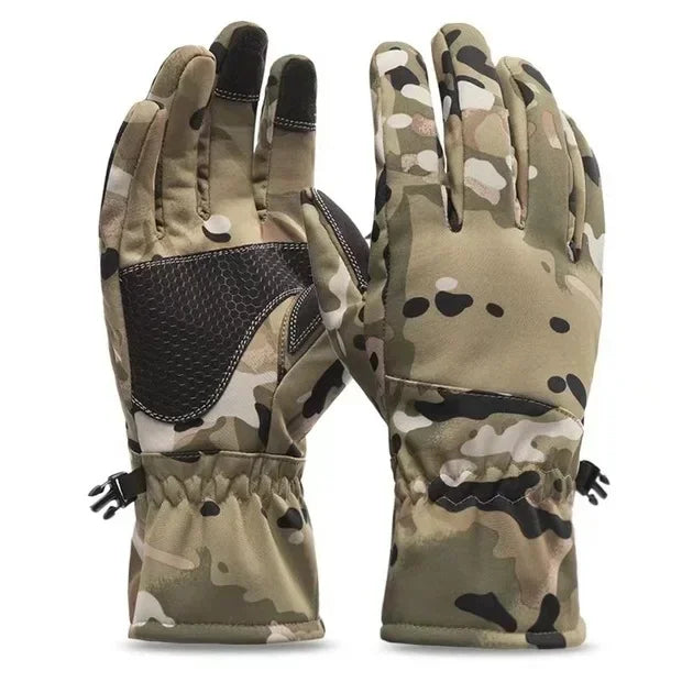 Tactics Outdoors Glove Camo Hunting Warm Non-Slip Fishing Gloves Waterproof Touch Screen Winter Ski Camping Cycling Sport Gloves