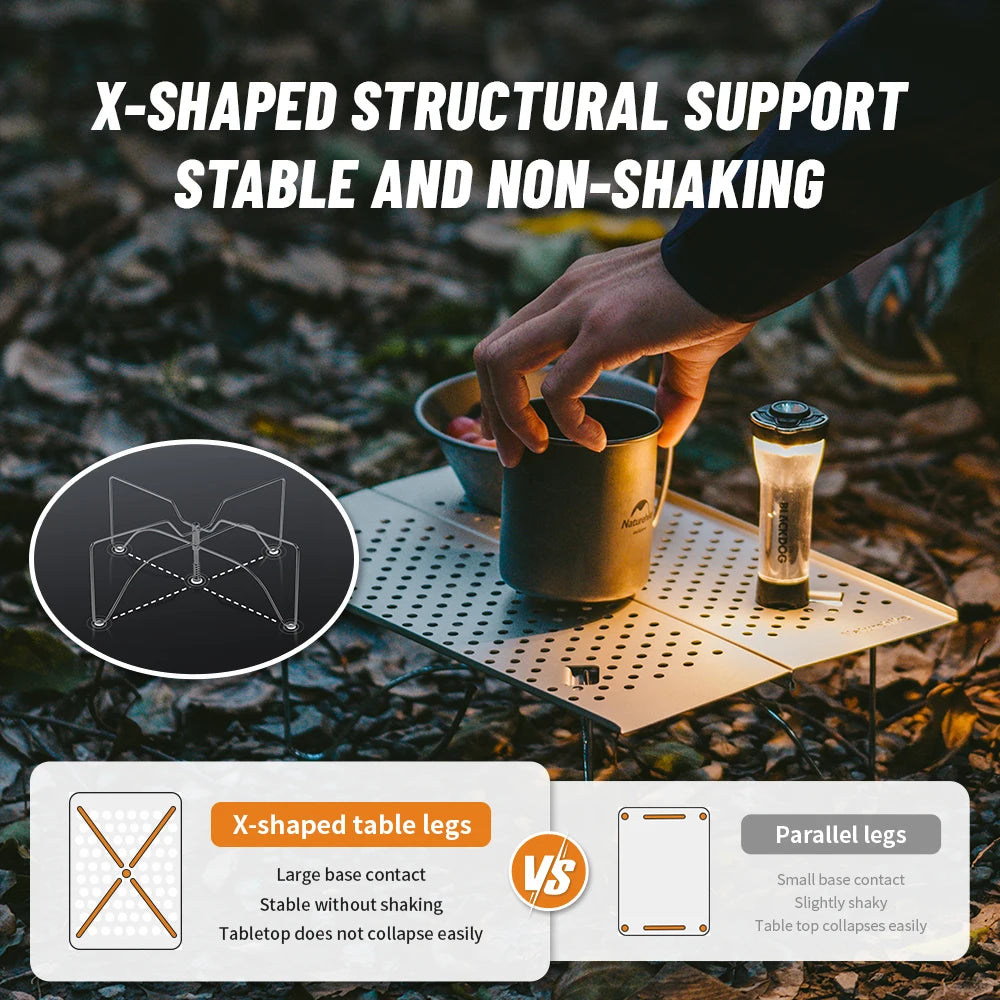 Naturehike Portable Folding Coffee Table Outdoor Ultralight Mini Easy Build Camping Table Picnic Hiking Outdoor Tableware