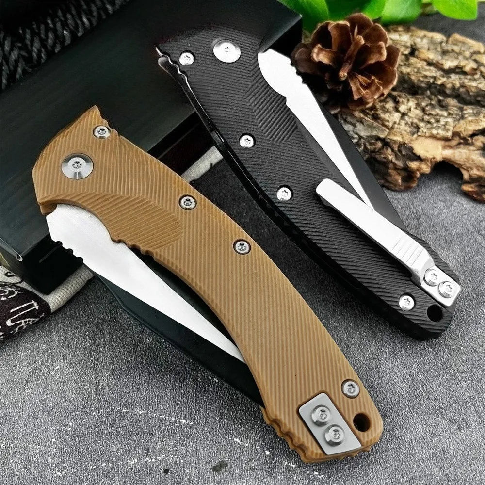 High-Quality MSI Pocket Folding Knife with 8Cr13Mov Blade and Nylon Fiber Handle—Fishing, Survival, Camping, and Hiking Tool; Outdoor Jungle Pocket Knife; Gift