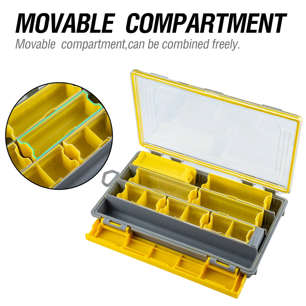 Portable Waterproof Lure Storage Box 1Pc Plastic Lure Storage Box Sealed Bait Organizer Durable Fishing Accessories