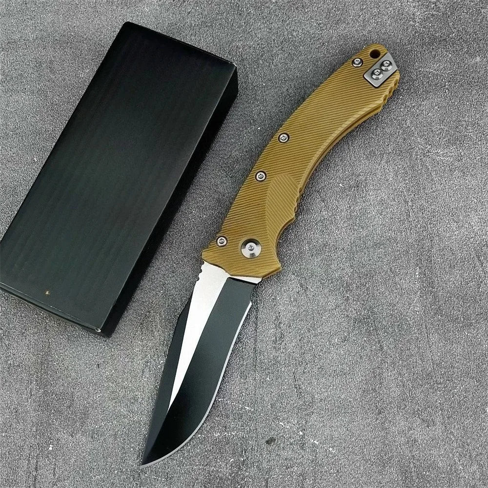 High-Quality MSI Pocket Folding Knife with 8Cr13Mov Blade and Nylon Fiber Handle—Fishing, Survival, Camping, and Hiking Tool; Outdoor Jungle Pocket Knife; Gift