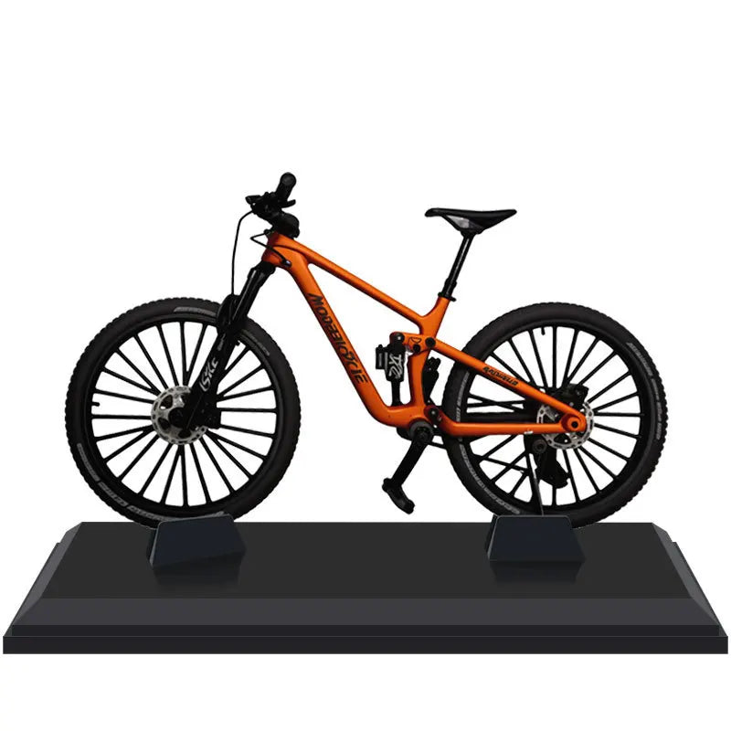 European bikes 1:8 Alloy Mountain Bike Model With Base Features Realistic Gears Dual Suspension Perfect for Cycling Enthusiasts
