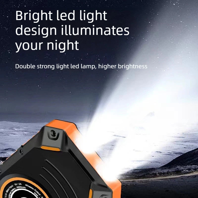 50000mAH 30000mAh Solar Power Bank 5V USB Output Portable Outdoor Camping Sun Power For IPhone Android