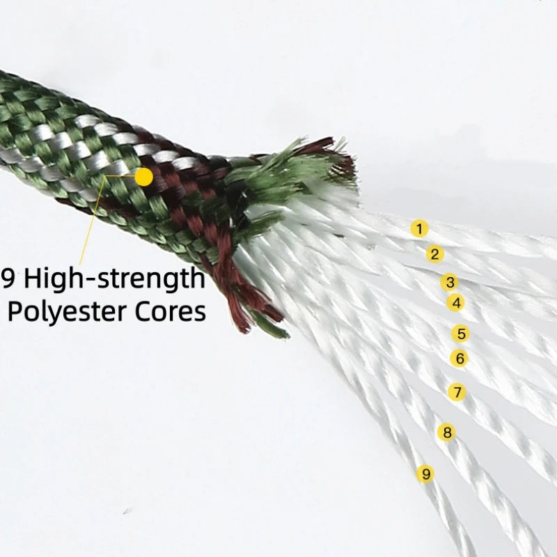 New 9-Cores 550 Paracord Rope 31M Dia.4mm Cord For Outdoor Camping Tactical Gears Parachute Hiking Tent Accessories Lanyard DIY