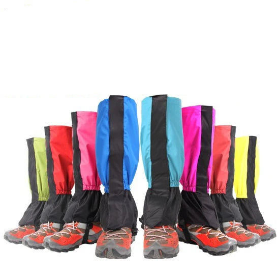Adult Extended‑Length Waterproof Leg Gaiters Anti‑Snow Sandproof Boot Leg Covers for Hiking Desert Mountaineering Skiing