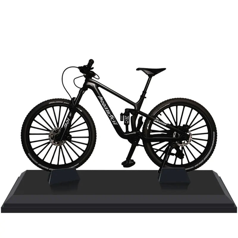 European bikes 1:8 Alloy Mountain Bike Model With Base Features Realistic Gears Dual Suspension Perfect for Cycling Enthusiasts