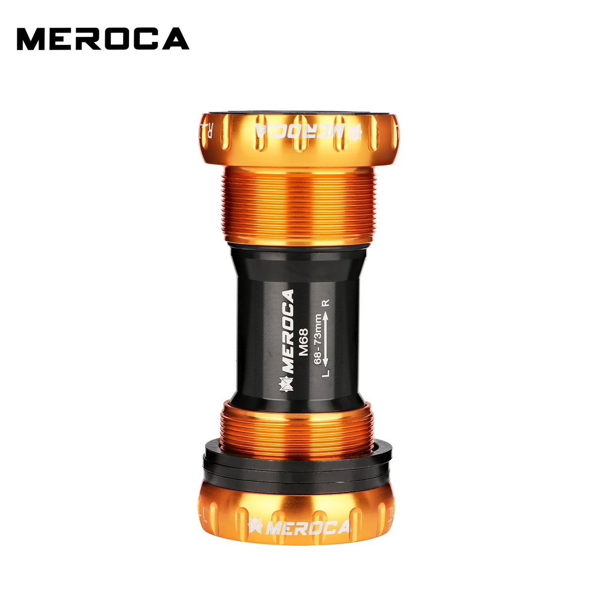 MEROCA Colorful Bicycle Bottom Shaft Bsa68mm/73mm Steel Bearing M68/73 Bc1.37-24t Mountain Bike Threaded Bottom Bracket